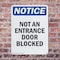 Signmission Not An Entrance Door Blocked OSHA Notice Sign, Plastic, 7in W x 10in L, 2PK OS-2PACK-NS-P-710-V-15145 - alternate 2